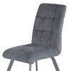 Chaise - Lot de 2 chaises repas 45x62x89 cm en tissu gris - RIBOLT photo 2