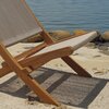 Meuble de jardin - Chaise de jardin lounge en teck et cordage crème photo 3