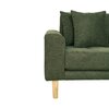 Canapé d'angle - Canapé d'angle à droite 290x92/170x76 cm en tissu vert olive - VANEA photo 4