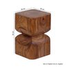 Table basse - Table basse 30x30x45 cm en bois de sheesham massif photo 4