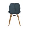 Chaise - Lot de 2 chaises repas 46x53x84 cm en tissu bleu foncé - KRISTEN photo 3