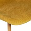 Chaise - Lot de 2 chaises repas 46x53x84 cm en tissu jaune - KRISTEN photo 4