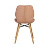 Chaise - Lot de 2 chaises repas 46x53x84 cm en tissu rose - KRISTEN photo 3