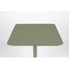 Table de jardin - Table bistrot de jardin 71x71x75 cm en aluminium vert - VONDEL photo 2