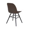 Chaise - Chaise repas 49x55x81,5 cm marron foncé et pied noir - KUIP photo 4