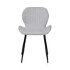 Chaise - Lot de 4 chaises repas 53,5x51x81 cm en tissu gris clair - BOLIV photo 3