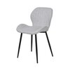 Chaise - Lot de 4 chaises repas 53,5x51x81 cm en tissu gris clair - BOLIV photo 4