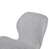 Chaise - Lot de 4 chaises repas 53,5x51x81 cm en tissu gris clair - BOLIV photo 5