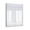 Lit escamotable - Lit escamotable verticale 160x200 cm blanc brillant - NEYRAS photo 4