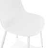 Chaise - Chaise repas 50x44x77 cm en polypropylène blanc photo 4