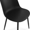 Chaise - Chaise repas 50x44x77 cm en polypropylène noir photo 4
