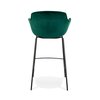 Tabouret de bar - Chaise de bar 59x54x107,5 cm en velours vert foncé - GUIDO photo 4