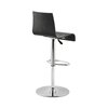 Tabouret de bar - Chaise de bar 46x45x107 cm en bois noir et métal chromé photo 3