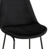 Tabouret de bar - Chaise de bar 55x48x109 cm en tissu noir - LAYNA photo 4