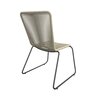 Chaise de jardin - Lot de 6 chaises de jardin en polypropylène beige et métal photo 4