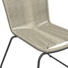 Chaise de jardin - Lot de 6 chaises de jardin en polypropylène beige et métal photo 5