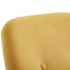 Fauteuil - Fauteuil à bascule 71x70x76 cm en velours jaune - WIGAN photo 5