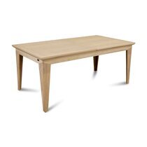 Table rectangulaire en chêne couleur amande
