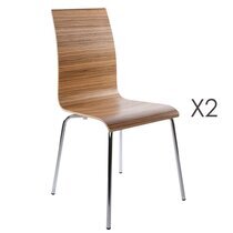 Lot de 2 chaises design 41x48x88cm CLASSICO