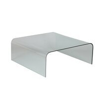 Table basse carrée 104 cm en verre trempé - GLASS