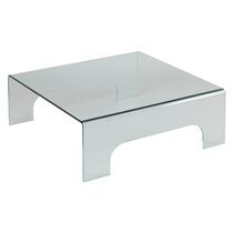 Table basse carrée 90x90 cm en verre trempé - GLASS