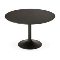 Table à manger 120cm bois et métal noir - LETAK