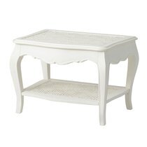Table basse 65 cm en bois blanc - CHARMY