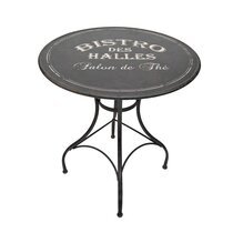 Table ronde Bistro des halles 72 cm en fer noir