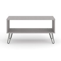 Table basse 91x45x46,6 cm grise - ZITA GRIS