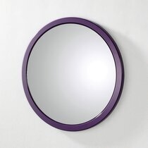 Miroir enfant rond 38 cm violet - AYOLLEE