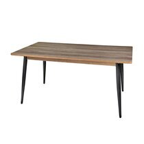 Table à manger 160x90x77,5 cm en bois et métal - CLOVA