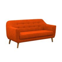 Canapé 3 places en tissu orange - ANNECY