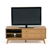 Meuble TV 2 tiroirs 130x45x50 cm en chêne - KUNDA