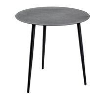 Table d'appoint ronde 45 cm en métal noir