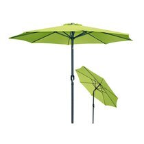 Parasol rond inclinable 300 cm vert anis - PALERMO
