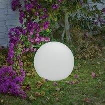 Boule lumineuse extérieure blanche 40 cm - HEMERA