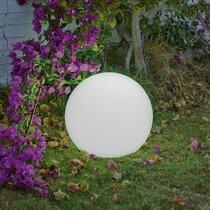 Boule lumineuse extérieure blanche 50 cm - HEMERA