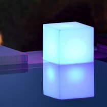 Cube lumineux à LED multicolore et sans fil H32 cm - HEMERA