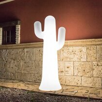 Luminaire extérieur cactus blanc H139 cm - HEMERA