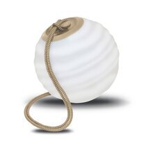 Lampe à LED ronde 24 cm sans fil et télécommandée beige - HEMERA