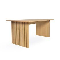 Table à manger 160x90x75 cm décor chêne naturel - SHERINE