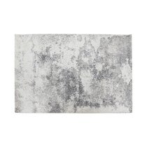 Tapis 160x230 cm blanc et gris