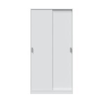 Armoire 2 portes coulissantes 100x50x200 cm blanc