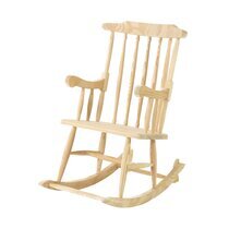 Roching chair 65x83x110 cm en pin naturel - BEAUFORT