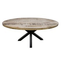 Table à manger 180x100x77 cm en manguier et métal