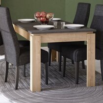 Table à manger 170x90x77 cm décor chêne et gris - CECEY