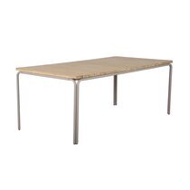 Table de jardin 200x100x75 cm en acacia naturel et acier