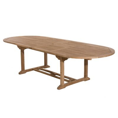 Table ovale avec allonge 200/300 cm en teck - GARDENA