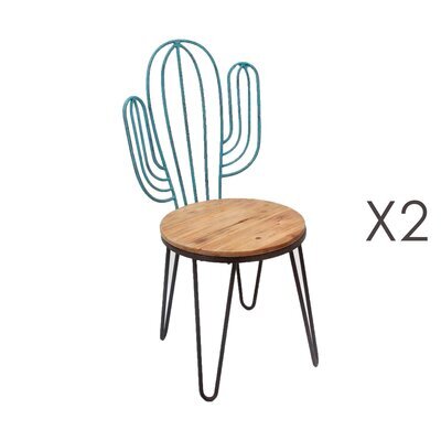 Lot de 2 chaises 51x45xH88.5cm - Cactus