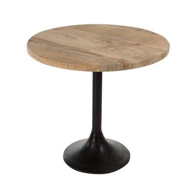 Table de bar ronde 65 cm en bois et métal - RETRO